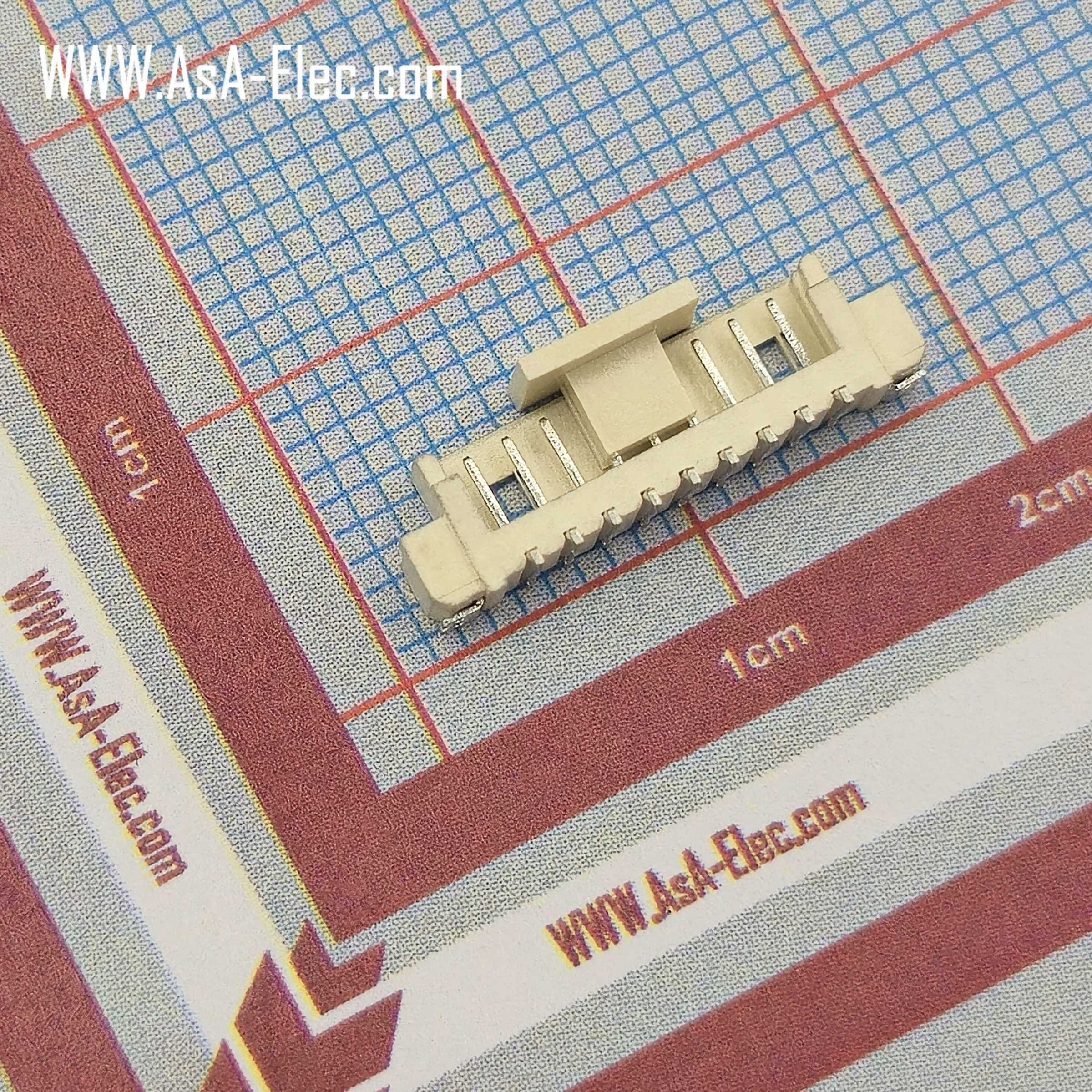 کانکتور FH تیغه ای 1.25 میلی متر 9 پین نر SMD STRAIGHT